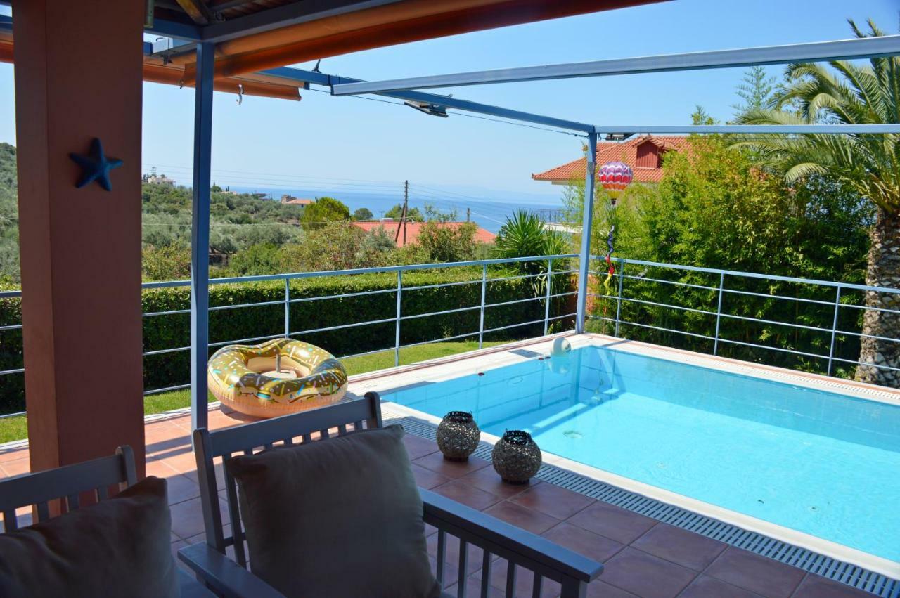 Cozy Small Smart Villa With Private Pool Mikri Mantineia Calamata Exterior foto